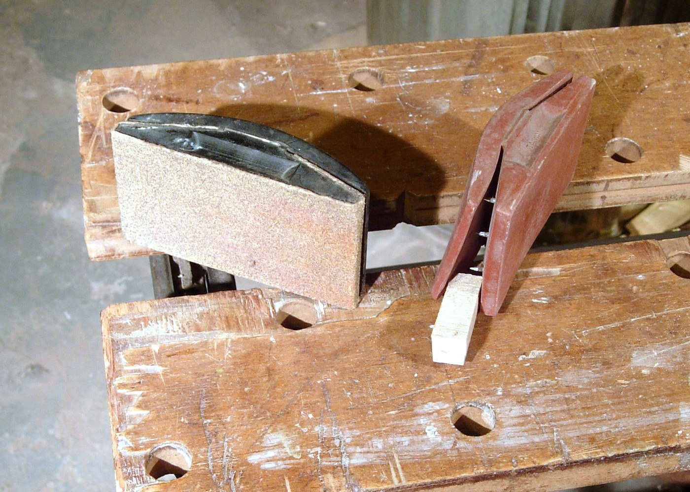 sanding furniture