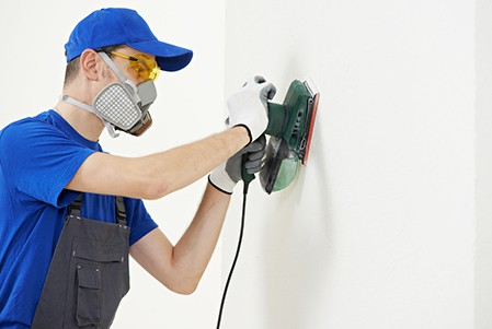 Orbital sander for paint