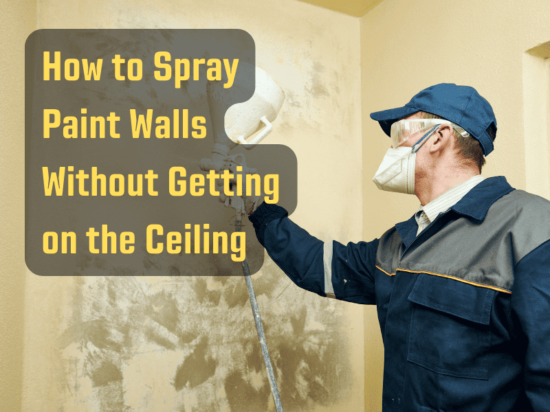 Man spraying a wall